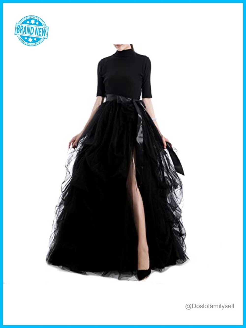 Women's Long Tutu Tulle Skirt A Line Floor Length Formal